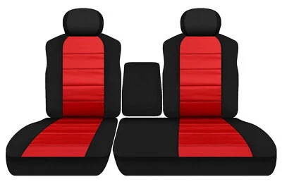Fundas de asiento rojas para Chevy Impala 2000 a 2005 Sixty Forty asiento de banco dividido Foto 1 de 2