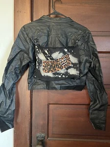 NWT Royal Bones By Tripp Nyc Size L Large Faux Leather Jacket Studs Punk Goth - Picture 1 of 4