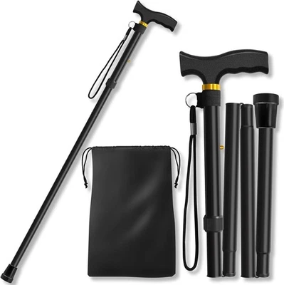 Folding Cane, Walking Poles with Adjustable Height, Canes for Men, Women and for - Image 1 of 4