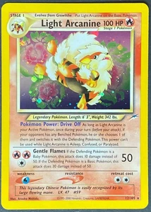 Pokemon Karten: Neo Destiny Rare Holo: Light Arcanine 12/105 - Bild 1 von 3