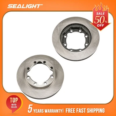 Front Disc Brake Rotors for Chevrolet K2500 K3500 Suburban 1988-2000 8-Lug Pair - Image 1 of 4