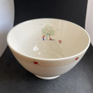 Caroline Zoob Cereal Dessert Bowl, pattern Apple Pickers - Picture 1 of 8