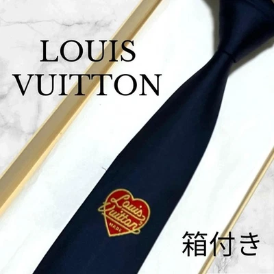 Corbata Louis Vuitton NIGO lisa con caja accesorio de moda para hombre usada Foto 1 de 4