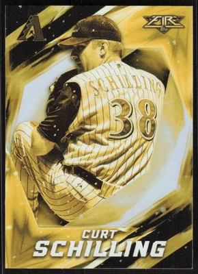 2017 Topps Fire Gold Minted Curt Schilling Card #29 - Arizona Diamondbacks - Image 1 of 2