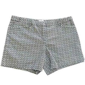 Laundry by Shelli Segal Fan Print Shorts in Black and White 14 EUC - Picture 1 of 8