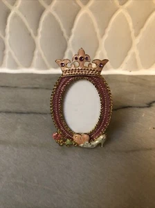 Walt Disney World Princess mini cornice ovale rosa corona scarpa cuore - Foto 1 di 4