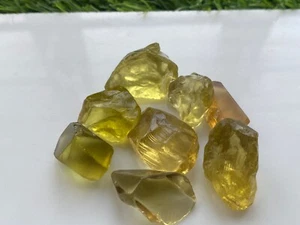 Facettenqualität sauberer natürlicher Citrin grober Edelstein 41 Gramm 8 Steine - Bild 1 von 4
