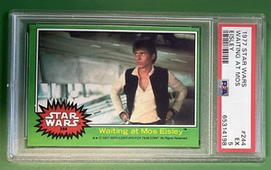 1977 Star Wars #244 Waiting At Mos Eisley Han Solo PSA 5 Cert #65314198 - Picture 1 of 12