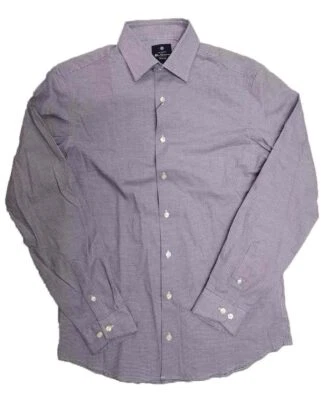 Ben Sherman мужской длинным рукавом платье рубашка красный/синий гончая узор - Изображение 1 из 3