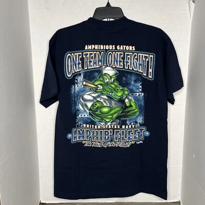 Camiseta M da Marinha dos Estados Unidos Amphib’ Fleet Military Amphibious Gators - Imagem 1 de 3