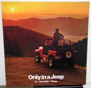Jeep CJ7 Scrambler J10 J20 1984 camioneta original concesionario folleto de ventas - Imagen 1 de 9
