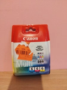 ORIGINAL CANON - Multipack Cartouches d'encres 6 - Cyan/Jaune/Magenta* - Photo 1/2