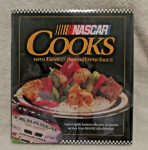 NASCAR Cooks with Tabasco Brand Pepper Sauce~HC~DJ~1st. Ed.~1998 - Picture 1 of 12