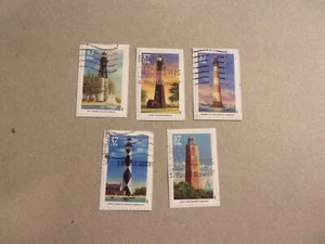 USA Used, 2003 Issue, 37 Cent Southeastern Lighthouses. Scott #3787-3791 - Picture 1 of 1