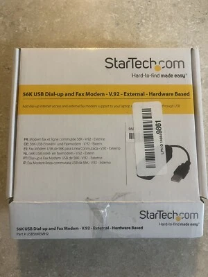 StarTech.com USB 2.0 Fax Modem - 56K External Hardware Dial Up V.92 Modem/ Do... - Image 1 of 4