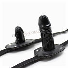 On Face Mouth Gags Adjustable Leather Belts Harness Binding Lockable