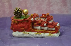 CACHE POT PLANTE FLEUR ARTIFICIELLE PÈRE NOEL VILLAGE SAPINS DÉCORATIONS FÊTES - Imagen 1 de 4