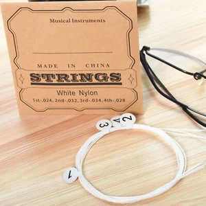 4Pcs Ukulele Strings Clear Beautiful Sound Professional Nylon Strings - Picture 1 of 12