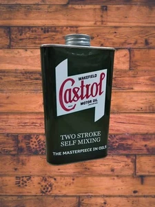 Vintage style Quart oil Can/Tin 500ml Lambretta - Vespa - Castrol - Picture 1 of 3