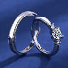 Crystal Stone Adjustable Ring 925 Sterling Silver Women Men Girls Jewellery Gift
