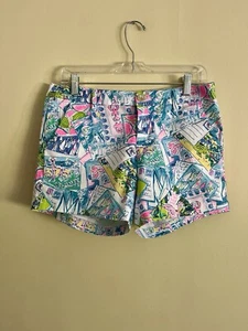 Lilly Pulitzer Callahan Short Wish You Were Here Size 4 - Picture 1 of 4