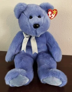 NEU TY Beanie Babies Buddy Clubby II Teddybär 1999 Lavender Periwinkle 14 Zoll - Bild 1 von 8