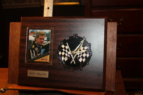Vintage NASCAR Rusty Wallace Clock Cover