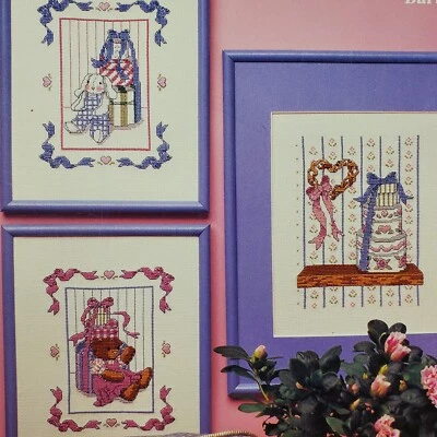 Banar Designs Band Boxes Bunny Rabbit Teddy Bears Barbara Finwall Cross Stitch B - Image 1 of 4