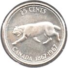 1967 Canada Centennial 25 cents quart argent KM# 68 - Livraison RAPIDE + Bonus gratuit