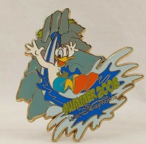 DISNEY PIN 63601 DONALD ON WATER SLIDE SUMMER 2008 WDW - Picture 1 of 2
