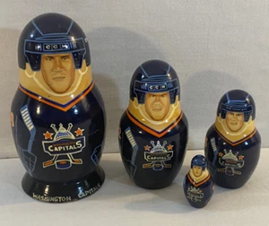 NHL Washington Capitals Nesting Doll Jagr Bondra Gonchar Linden 4 BAMBOLE - Foto 1 di 17