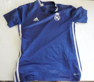 Real Madrid 2016 Training Jersey Adidas Navy Blue Size Boys M Football Soccer - Picture 1 of 5
