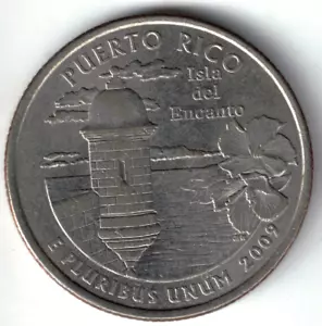 USA - 2009P - Washington ¼ $ - Puerto Rico - Rare - #19580 - Picture 1 of 2