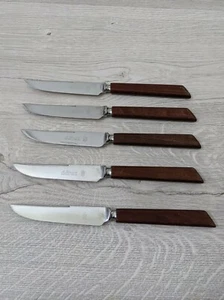 5er Set Sheffield England Steakmesser geschmiedet rostfrei Holz MC Modern 8" - Bild 1 von 5