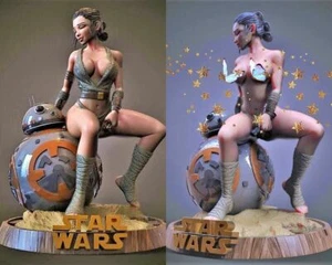 Star War Rey 3D Printing Unpainted Figure Model GK Blank Kit Hot Toy In Stock - Picture 1 of 7