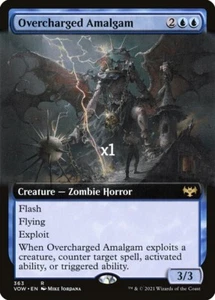 MTG Borderless Innistrad: Crimson Vow VOW Overcharged Amalgam MINT - Picture 1 of 1