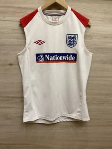 Umbro England National Team Training Sleeveless Jersey Shirt Mens Size Large - Picture 1 of 6