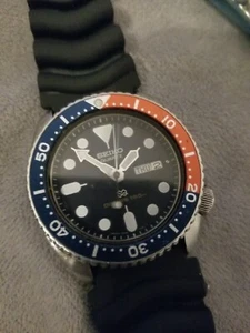 Orologio Vintage 1980 Seiko 7548-700F Uomo Quarzo 150m Pepsi Divers Originale Funzionante - Foto 1 di 9