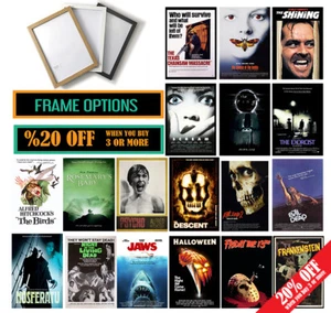 Horrorfilm POSTER/RAHMENOPTIONEN A3 A4 WANDKUNST Valentinstag Geschenk Wohnkultur - Bild 1 von 31