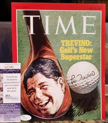 BONITA foto firmada PGA Golf Lee Trevino 8x10 autografiada certificado de autenticidad JSA Foto 1 de 3