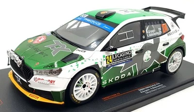 IXO 1/18 Scale Diecast 18RMC155B - Skoda Fabia Rally2 #24 Monte Carlo 2023 - Image 1 of 4