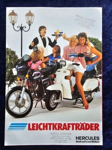 Hercules Prospekt 80er Leichtkrafträder  Ultra 80,  CV 80, RX 9, RS 80 - Picture 1 of 4