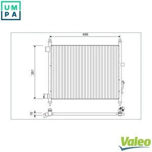 CONDENSER AIR CONDITIONING 822630 FOR NISSAN HR12DE 1.2L 3cyl MICRA IV - Picture 1 of 9