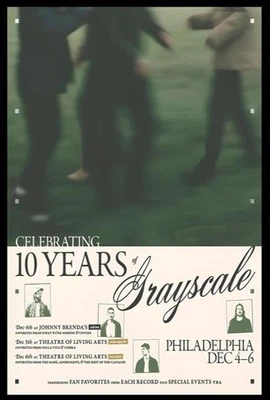 Grayscale Philadelphia Dec 4-6 2025 Poster Emo Pop Punk Concert Tour Wall Art - Image 1 of 4