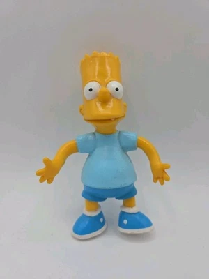 Figura de acción plegable Jesco Bart Simpson vintage 1990 dibujos animados muñeca Bendy juguete Foto 1 de 2