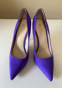 Olivia Ferguson donna classico tacco a pompa Kylie taglia US 8,5 viola ecopelle scamosciata - Foto 1 di 13