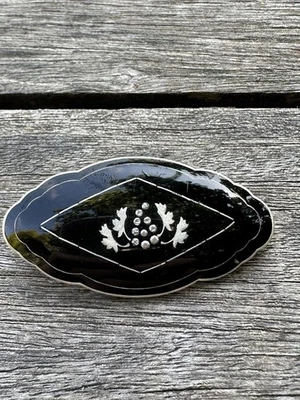 Spilla smaltata in argento sterling Gustav Gaudernack Norvegia norvegese vint... - Immagine 1 di 4