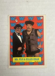 1987 Topps WWF Stickers Mr. Fuji / Killer Khan 14 - Picture 1 of 2
