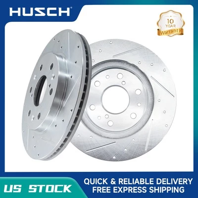 Front Drilled Disc Brake Rotors for Chevrolet Suburban 1500/Silverado 1500 LD - Image 1 of 4