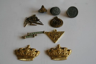 Anhänger Kronen Auge  Halsschmuck  Knochen Knöpfe - Bild 1 von 4